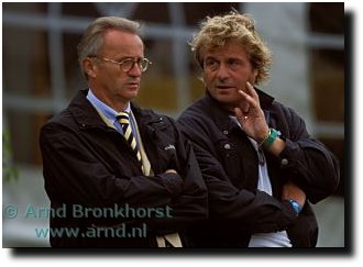 Jurgen Koschel and Sjef Janssen, in the days that Koschel was still a Dutch Chef d'Equipe