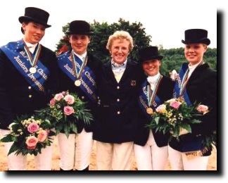 2001 German Junior Riders Team at European Championships. 