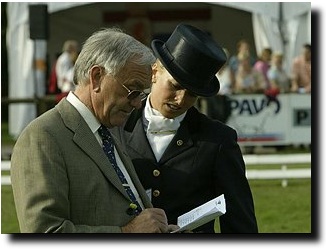 Jan Peeters and Lisa Wilcox at the 2002 Pavo Cup Finals