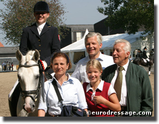 Octavia and Nanos with family at the Bundeschampionate