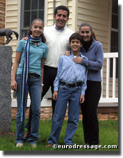 Cesar Parra with Marcela and kids Nicole and Fredericp