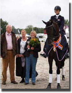 Wynton with his breeder/owner