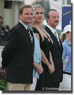 Truppa (on the right) at the 2008 World Young Horse Championships