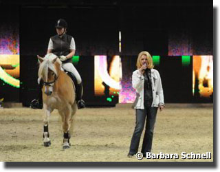 Martina Heesen and her Haflinger pony Wildfang