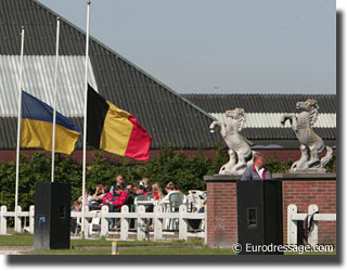 Flags Belgium Ukraine