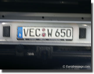 Almost in Vechta when you see the VEC license plates