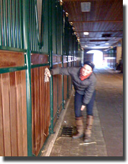 Duncan cleaning stalls