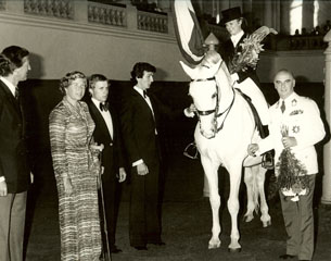 With a Lippizan at the Spanish Riding School in Vienna