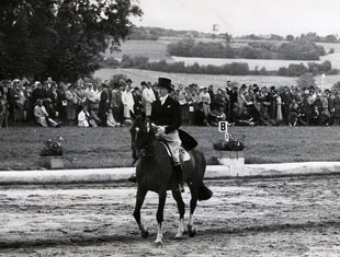 Tramella in the AAchen dressage ring in 1964