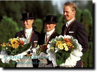 10 years ago at the 1995 European Championships: Anky, Isabell, Sven