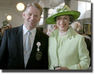 Jan Pedersen and Princess Benedikte