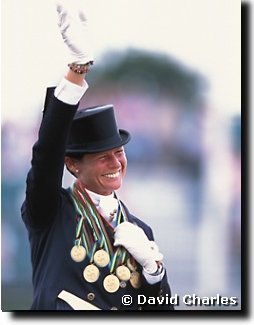 We could get to see someone with medals like this.. here Ulla with all the medals she could have won at the 2003 European Championships